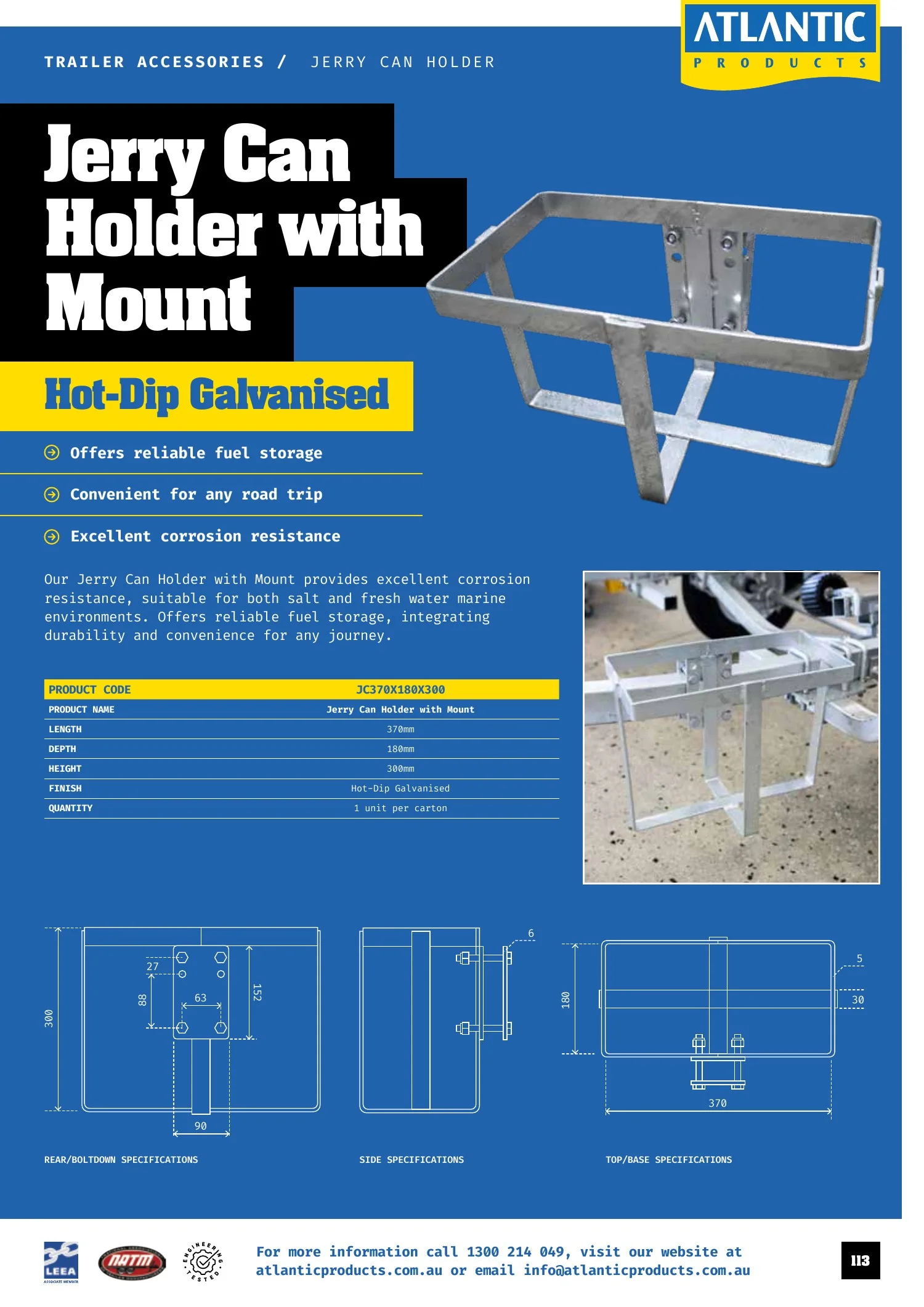 Atlantic Products catalogue, page 113