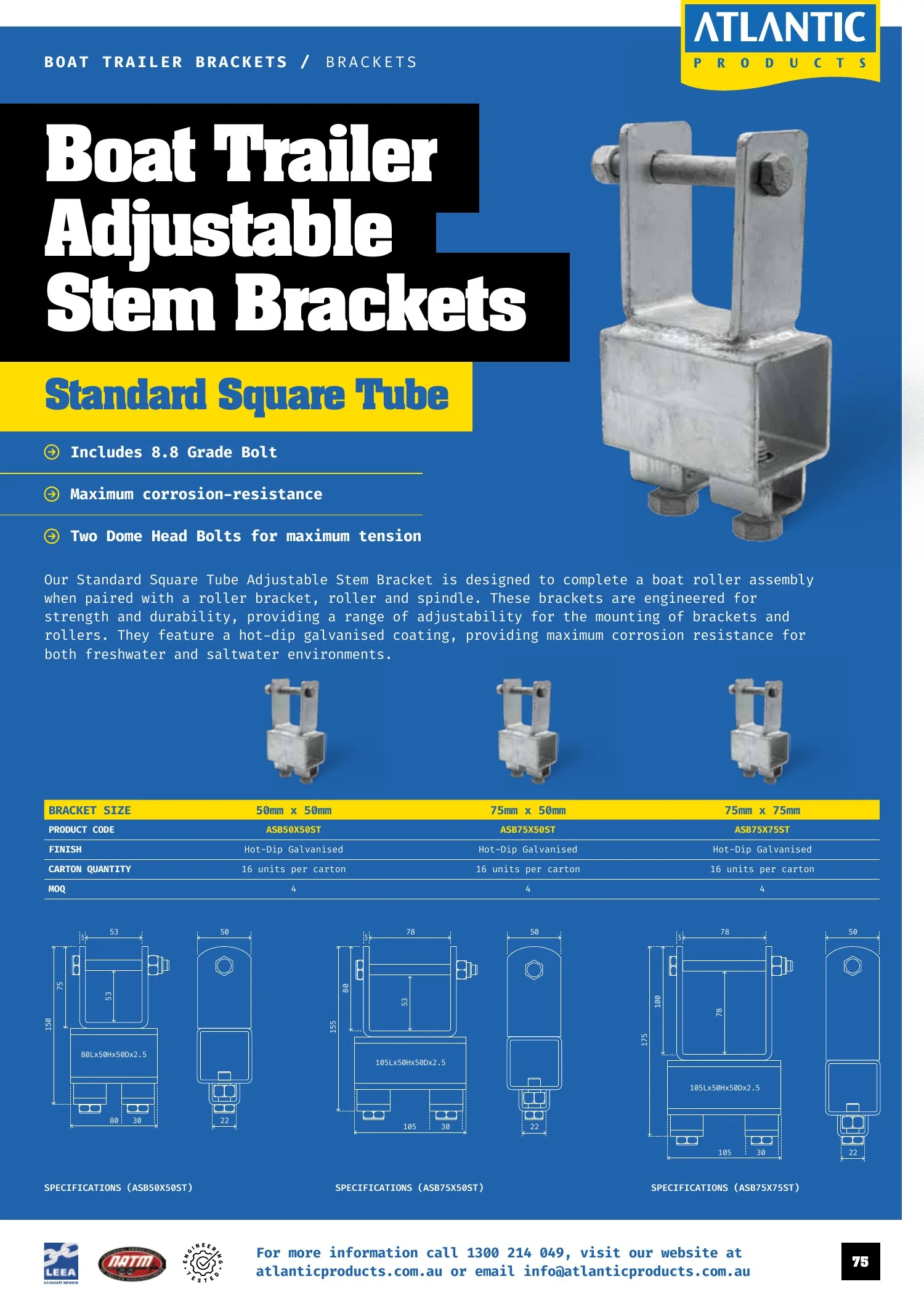 Atlantic Products catalogue, page 75