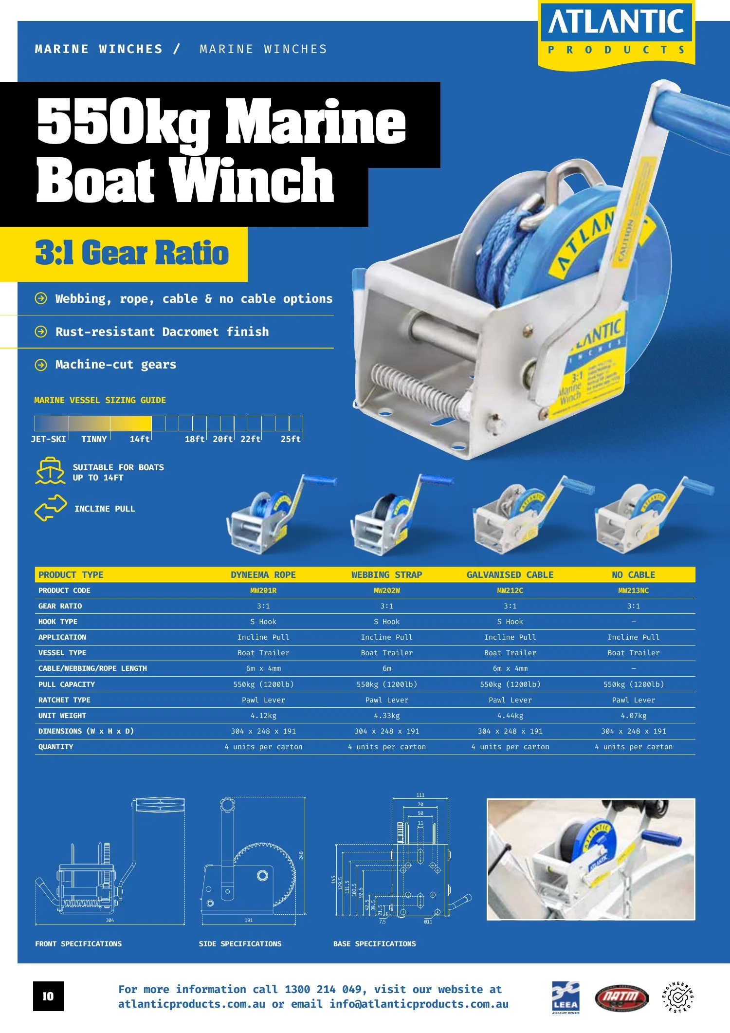 Atlantic Products catalogue, page 10