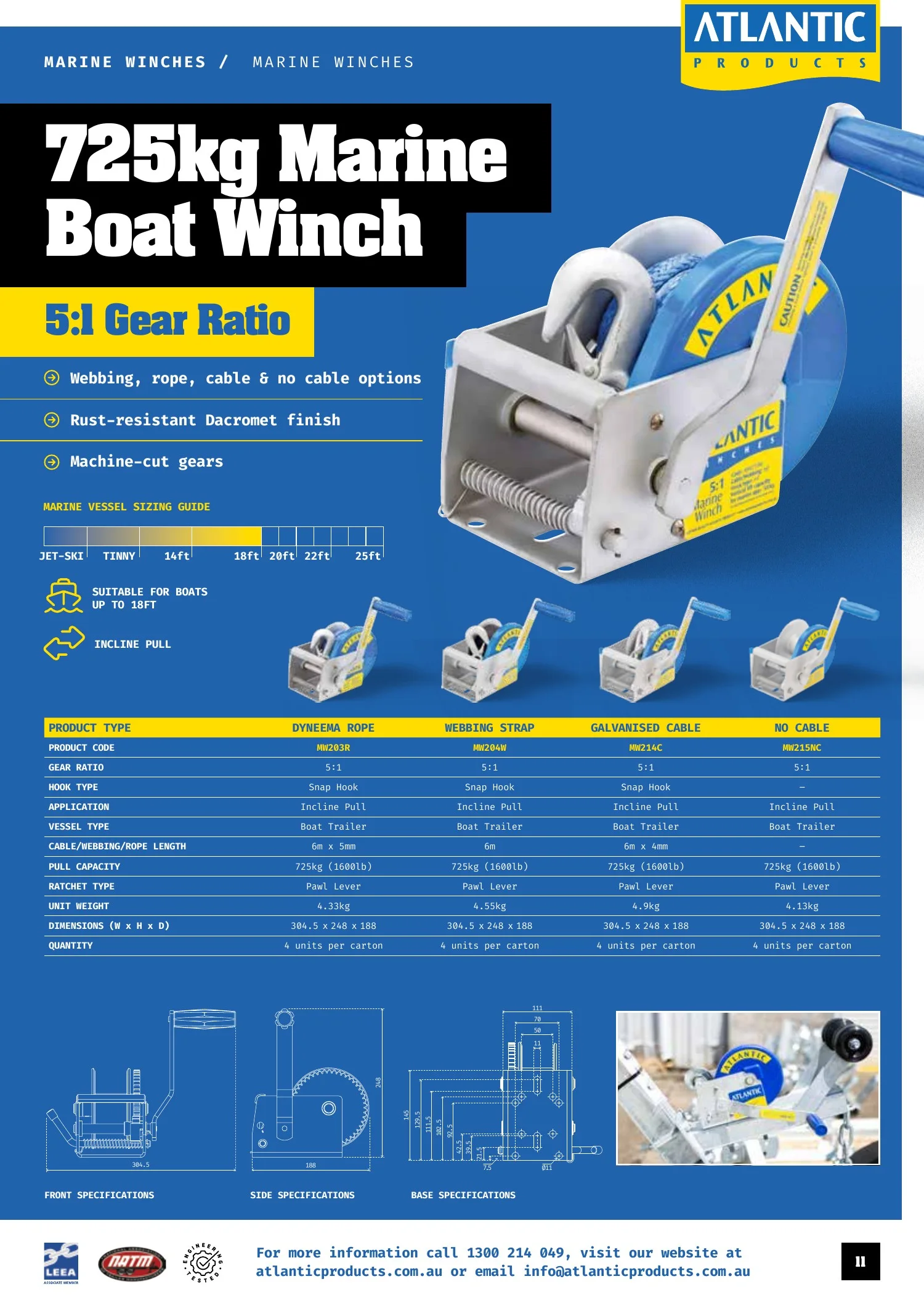 Atlantic Products catalogue, page 11