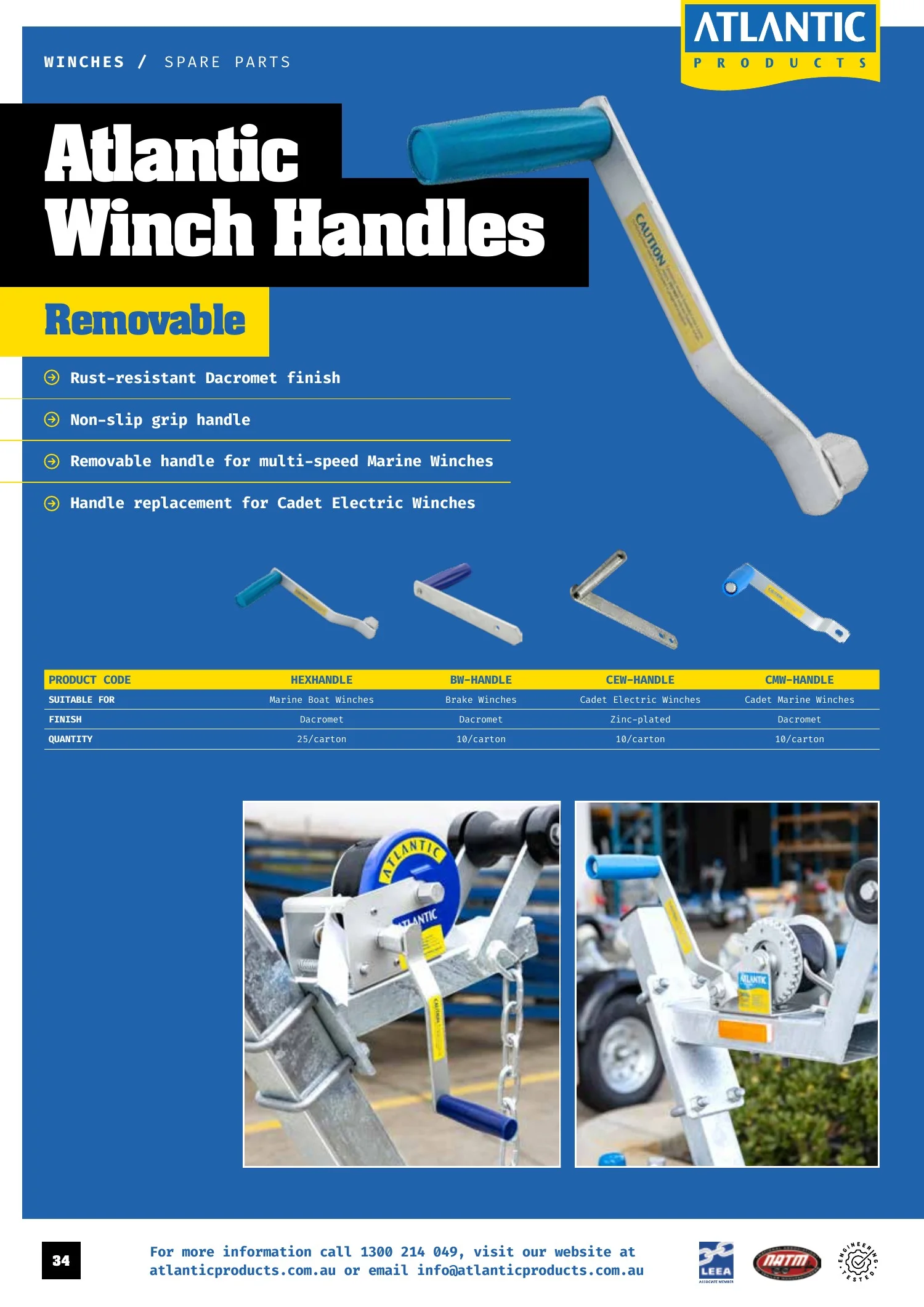 Atlantic Products catalogue, page 34