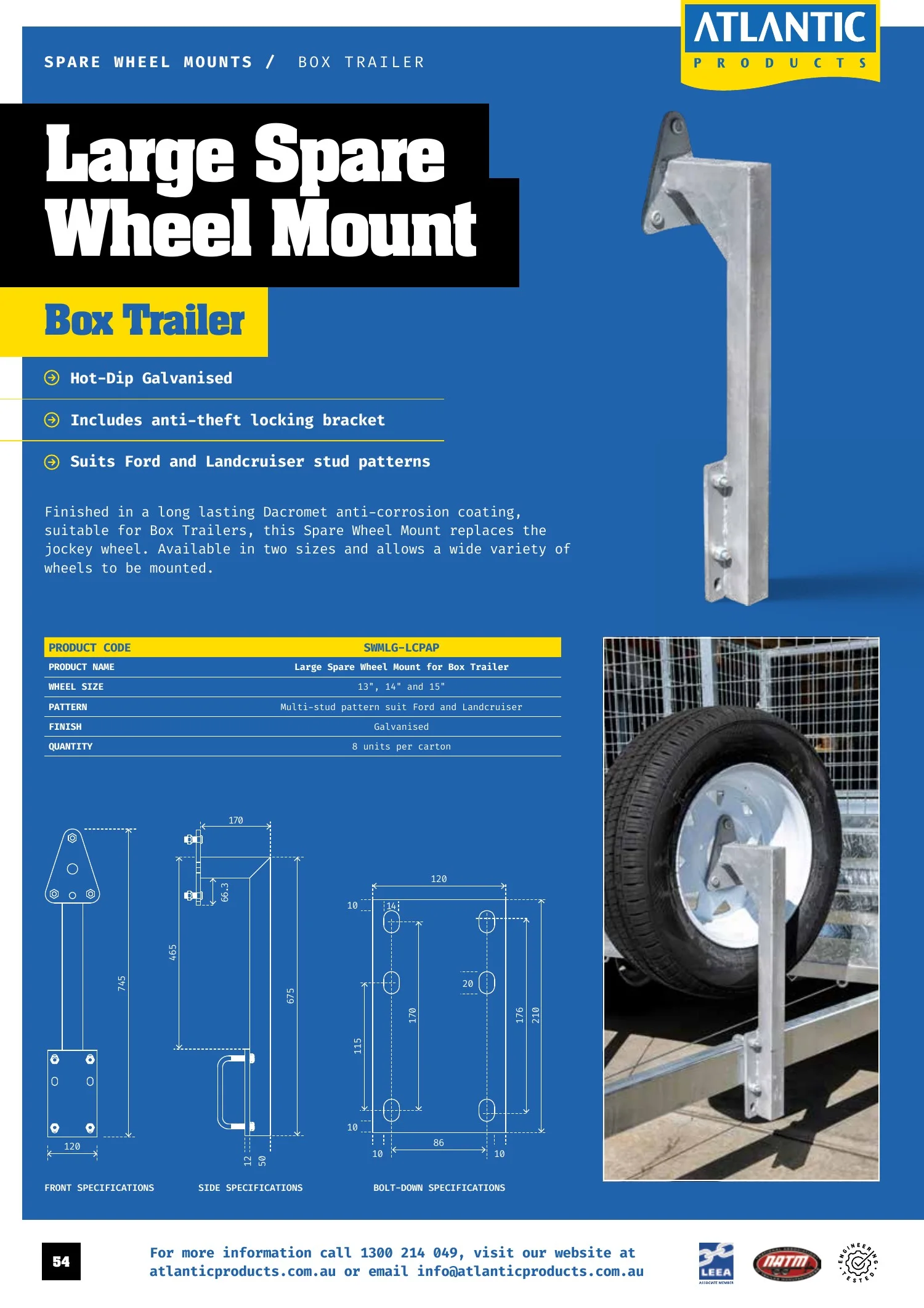 Atlantic Products catalogue, page 54