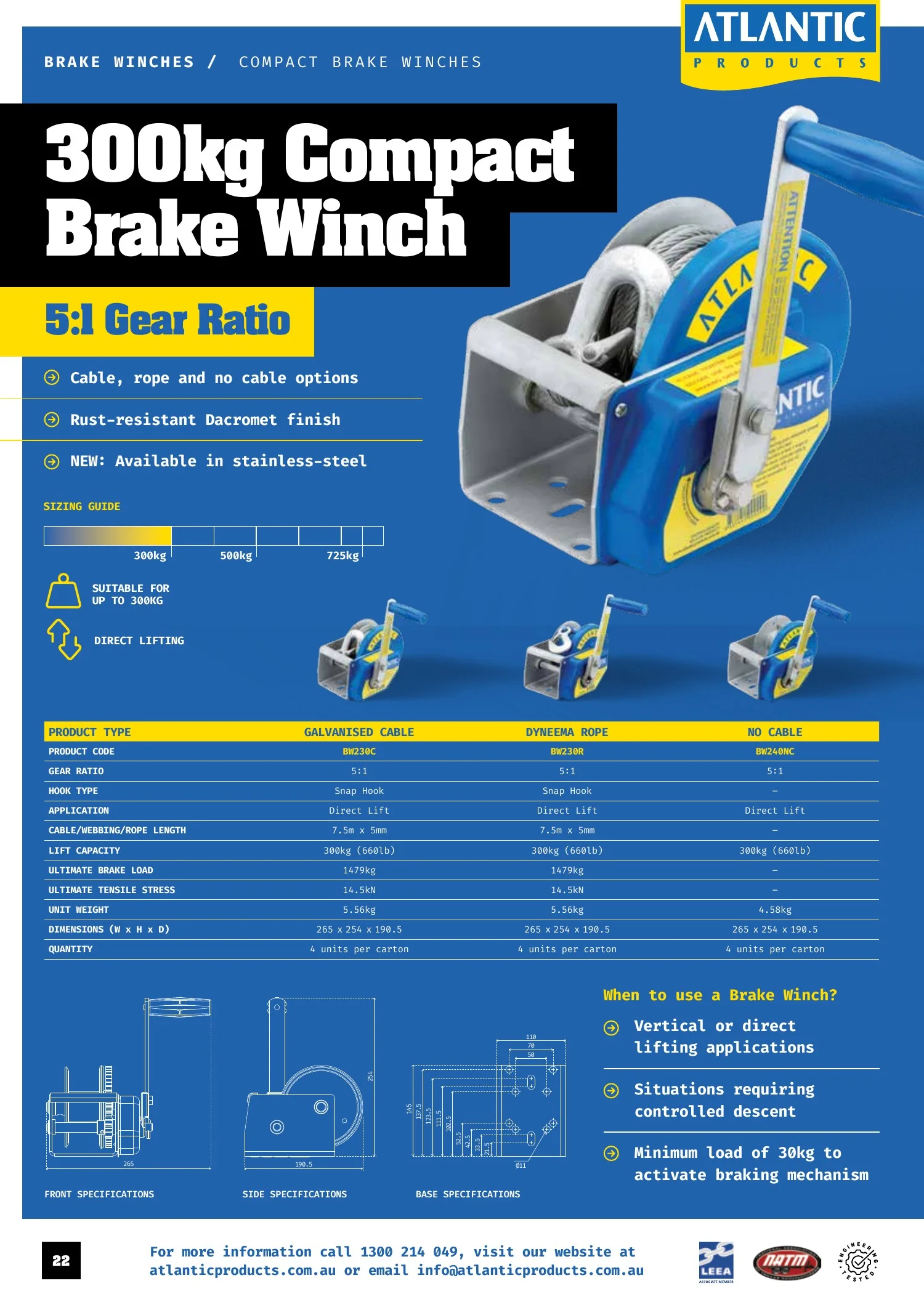 Atlantic Products catalogue, page 22
