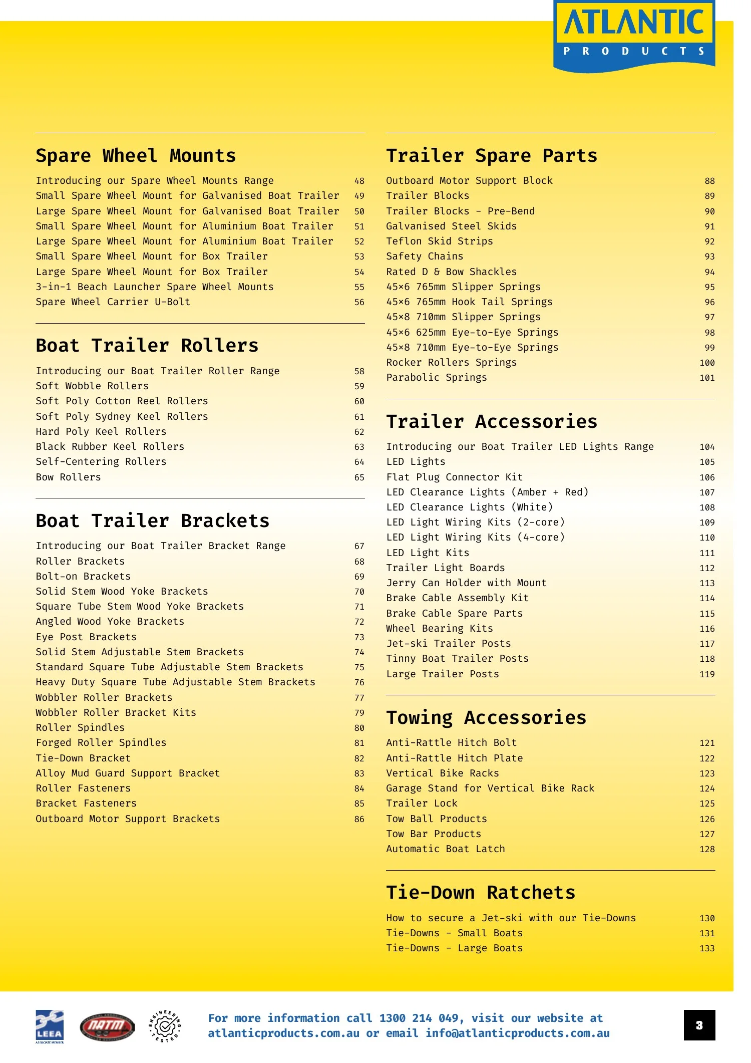 Atlantic Products catalogue, page 3