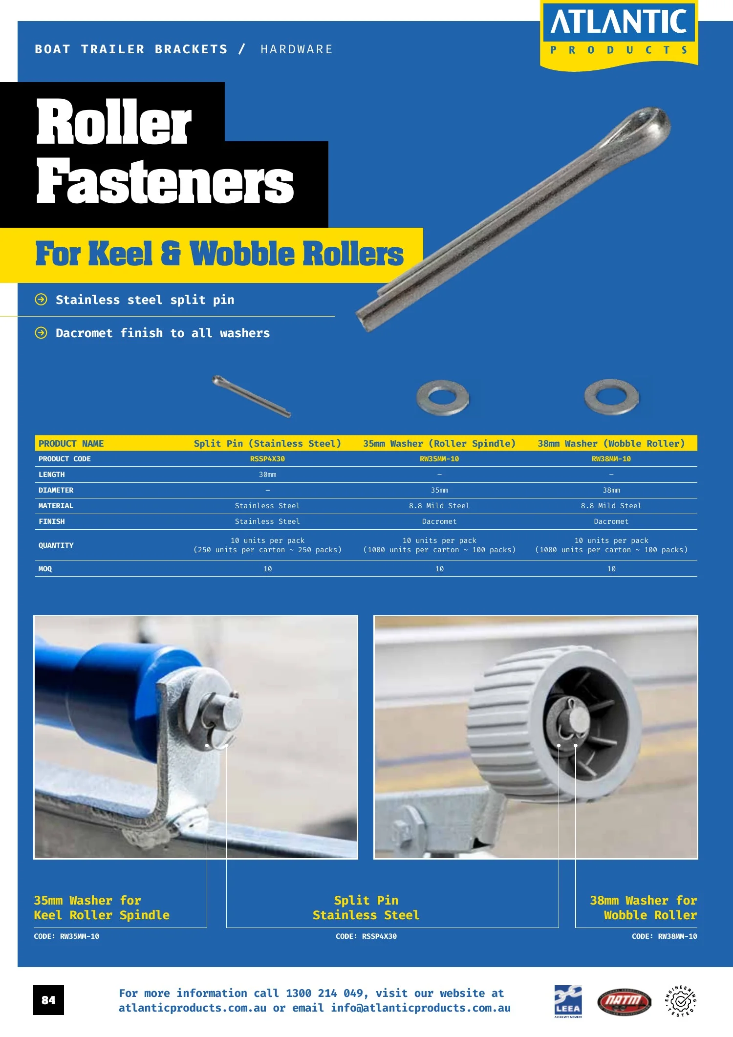 Atlantic Products catalogue, page 84