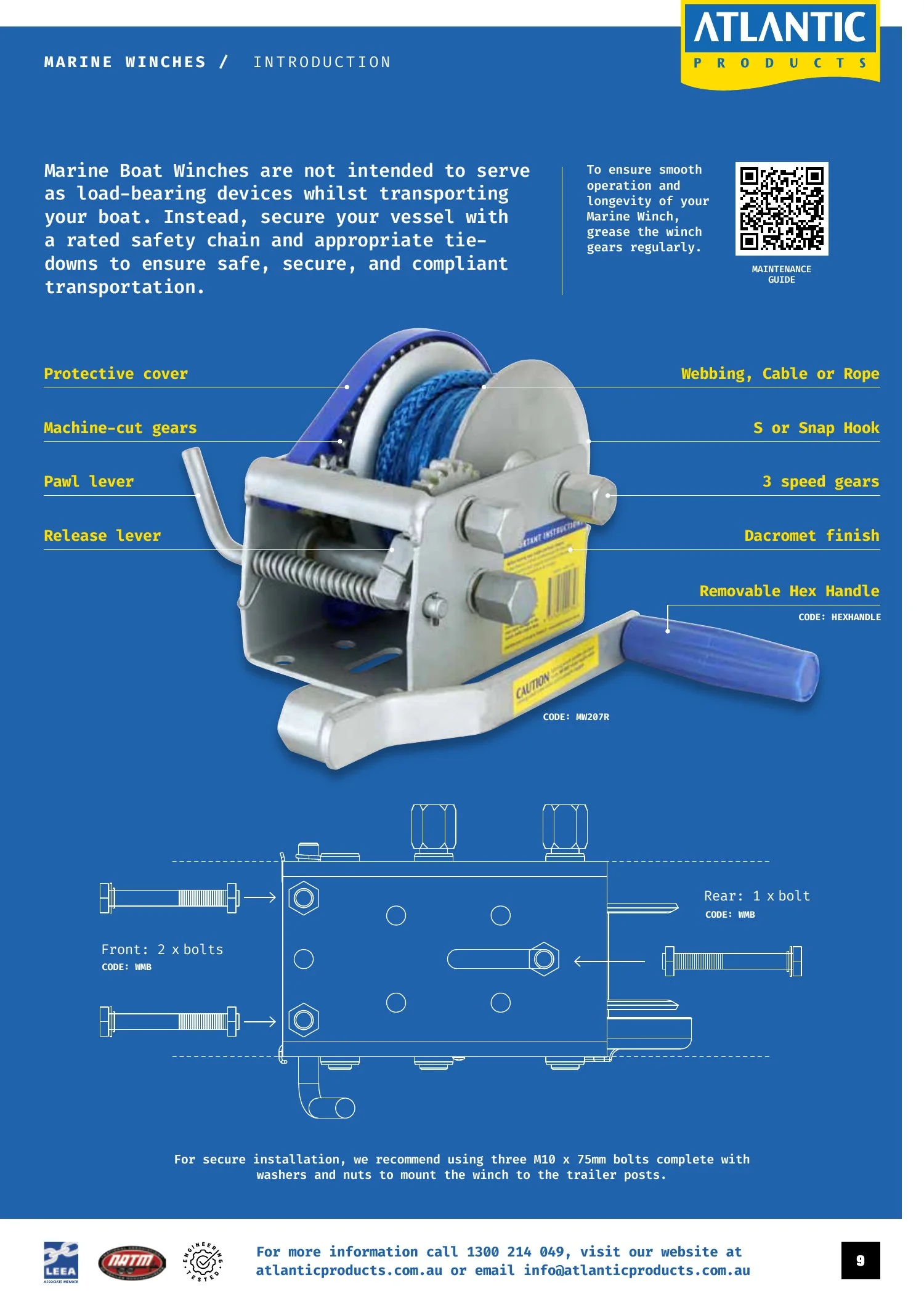 Atlantic Products catalogue, page 9