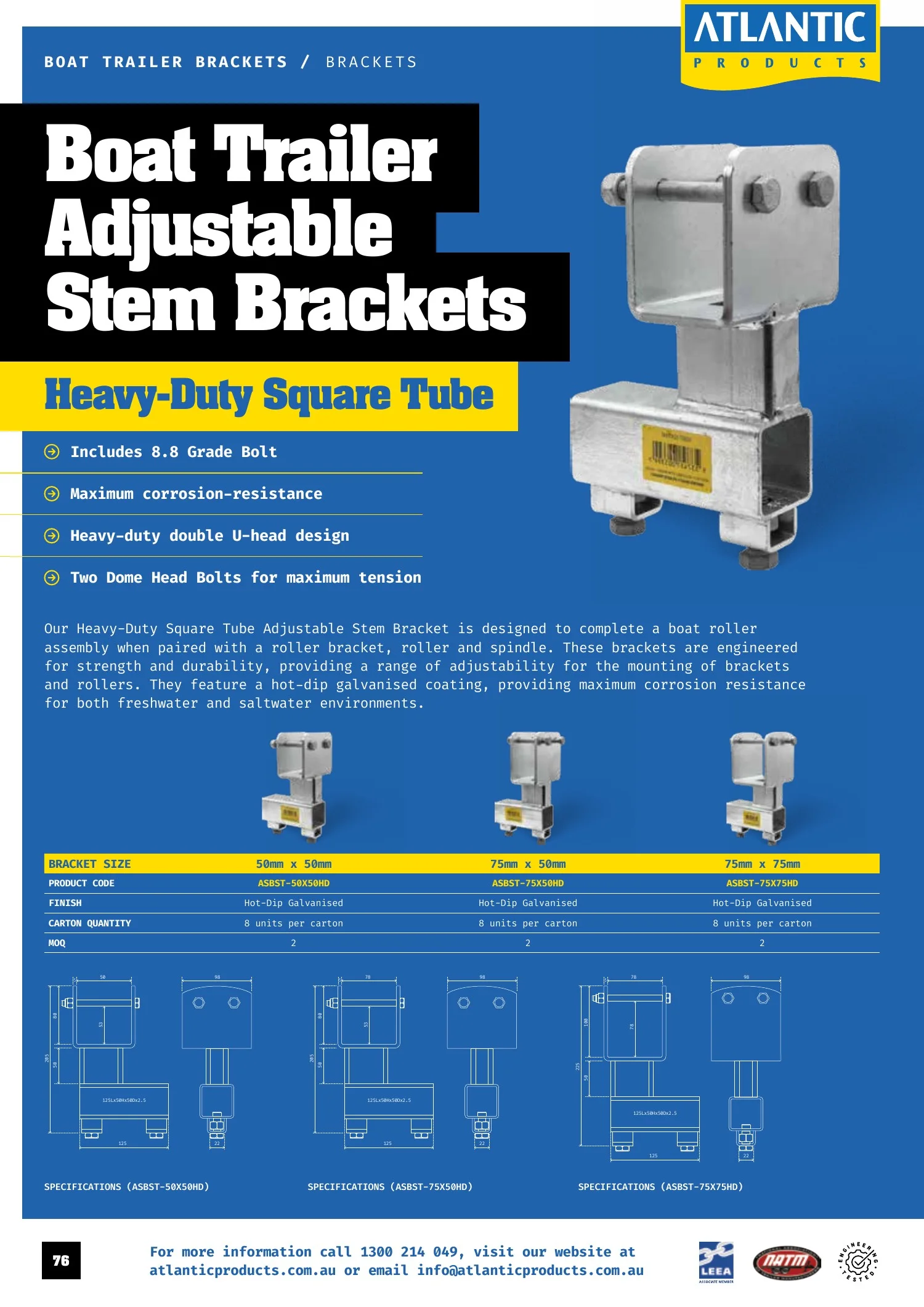 Atlantic Products catalogue, page 76