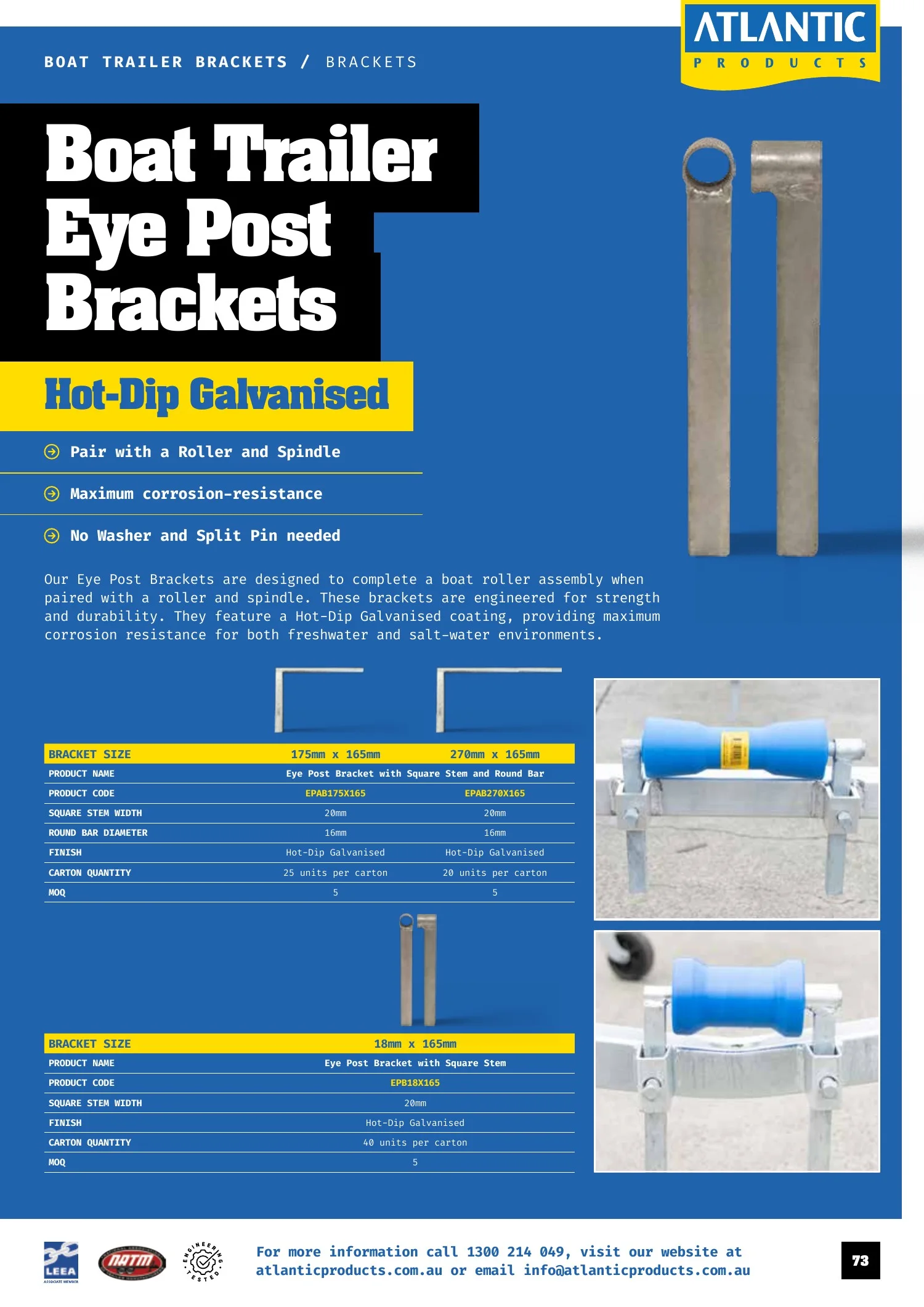 Atlantic Products catalogue, page 73