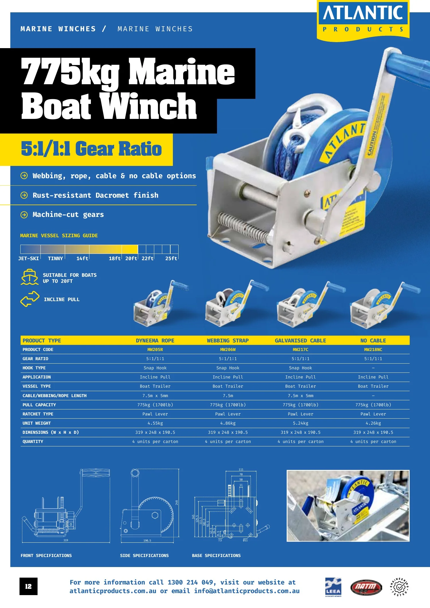 Atlantic Products catalogue, page 12