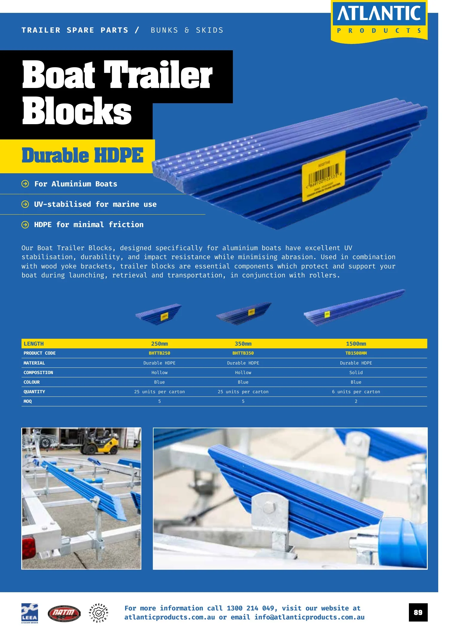 Atlantic Products catalogue, page 89