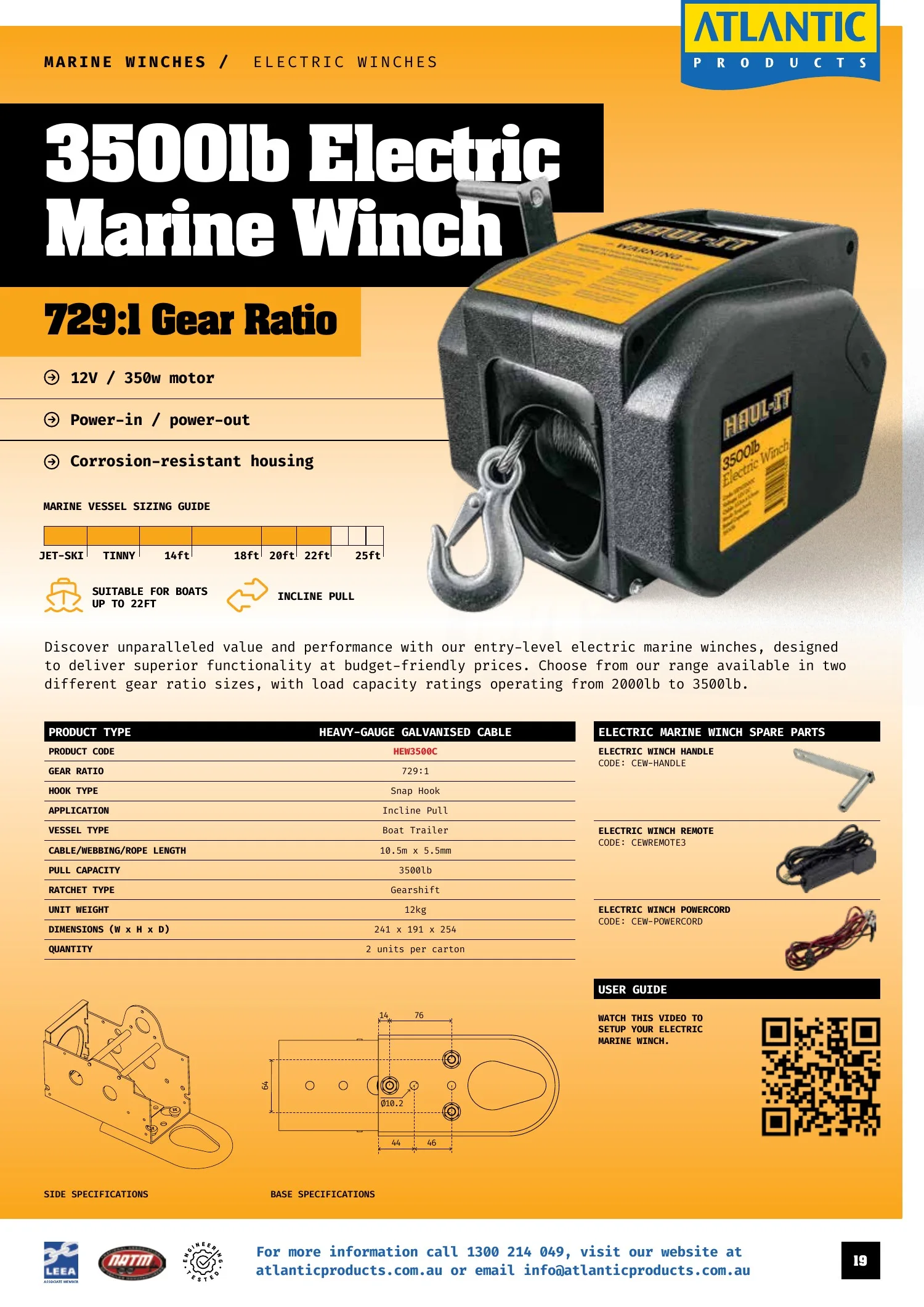 Atlantic Products catalogue, page 19