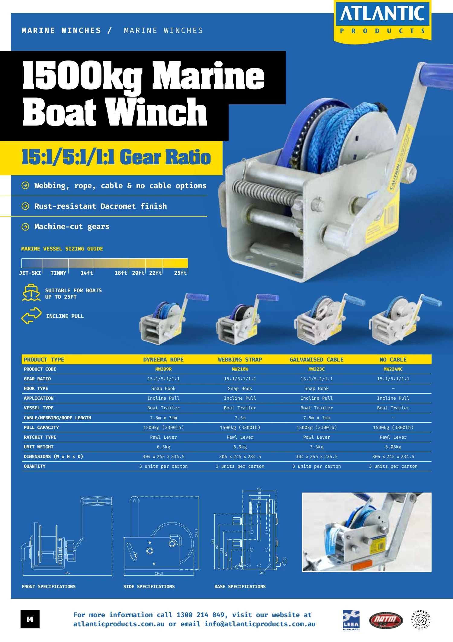 Atlantic Products catalogue, page 14