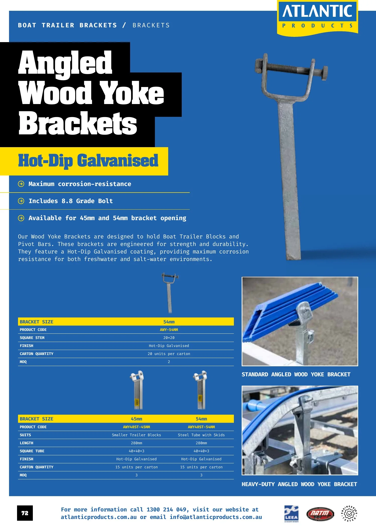 Atlantic Products catalogue, page 72
