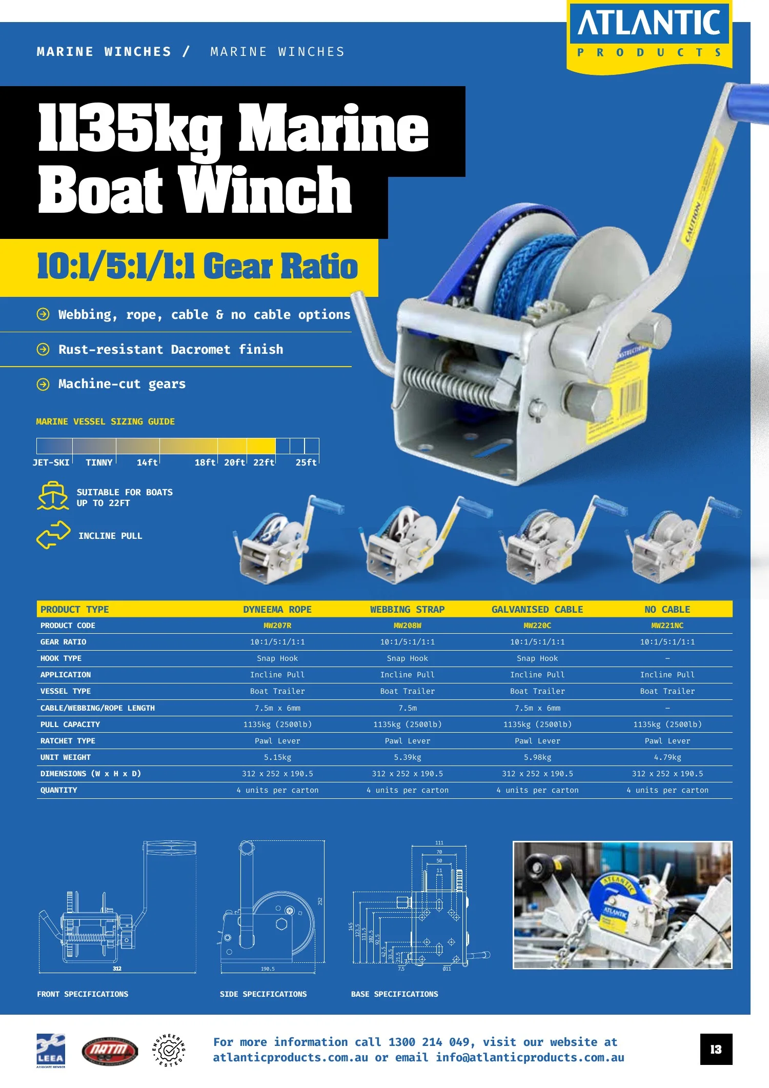 Atlantic Products catalogue, page 13