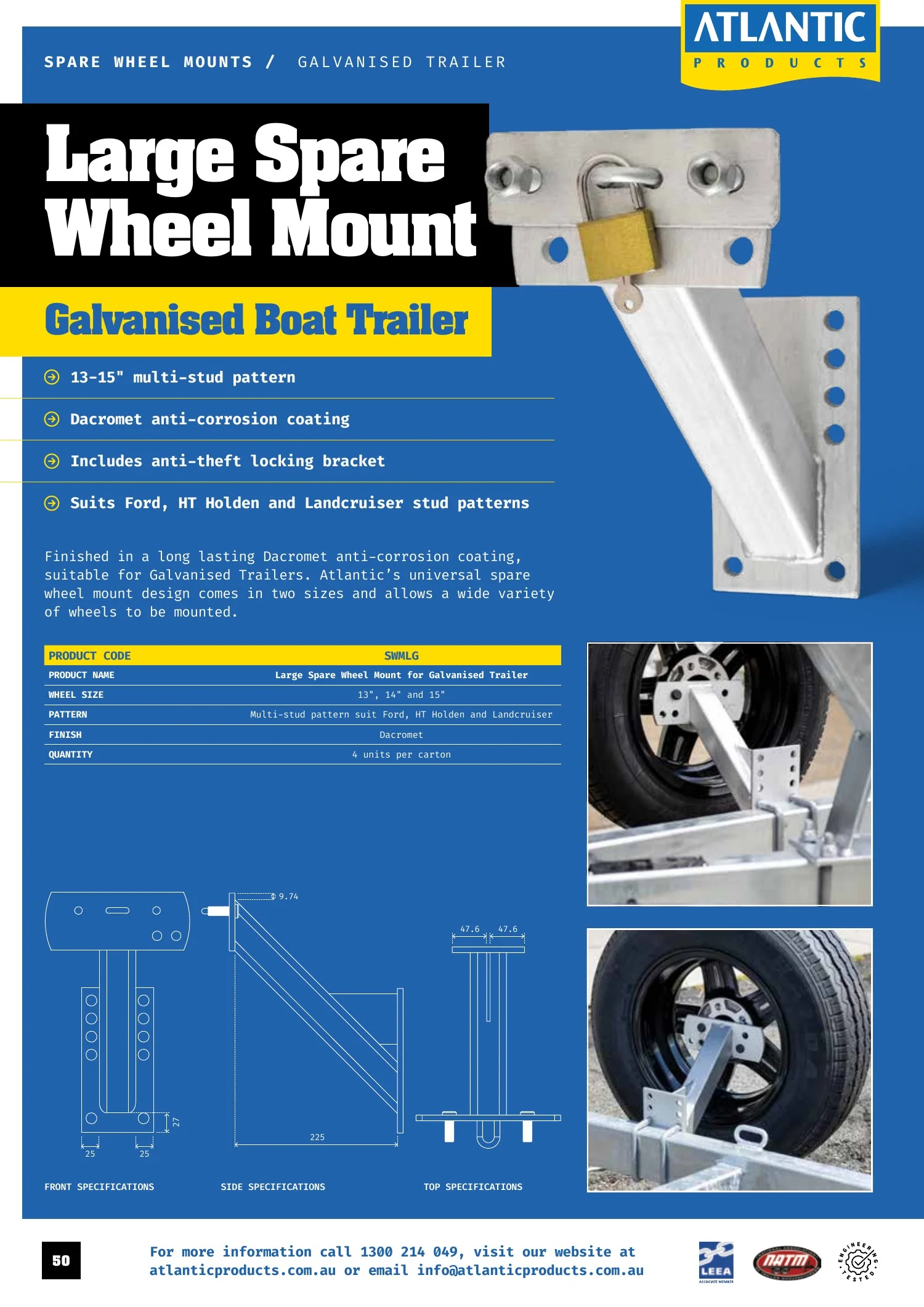 Atlantic Products catalogue, page 50