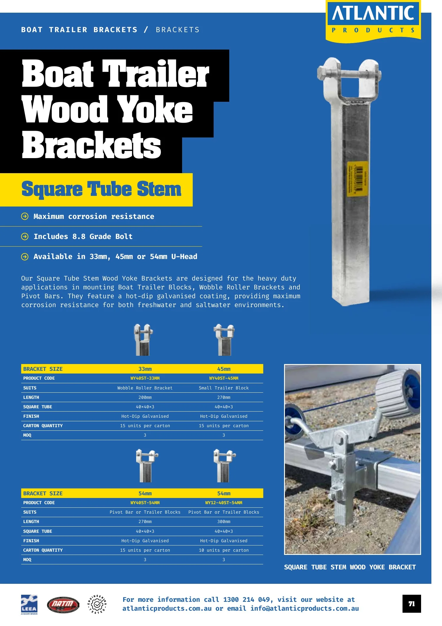 Atlantic Products catalogue, page 71