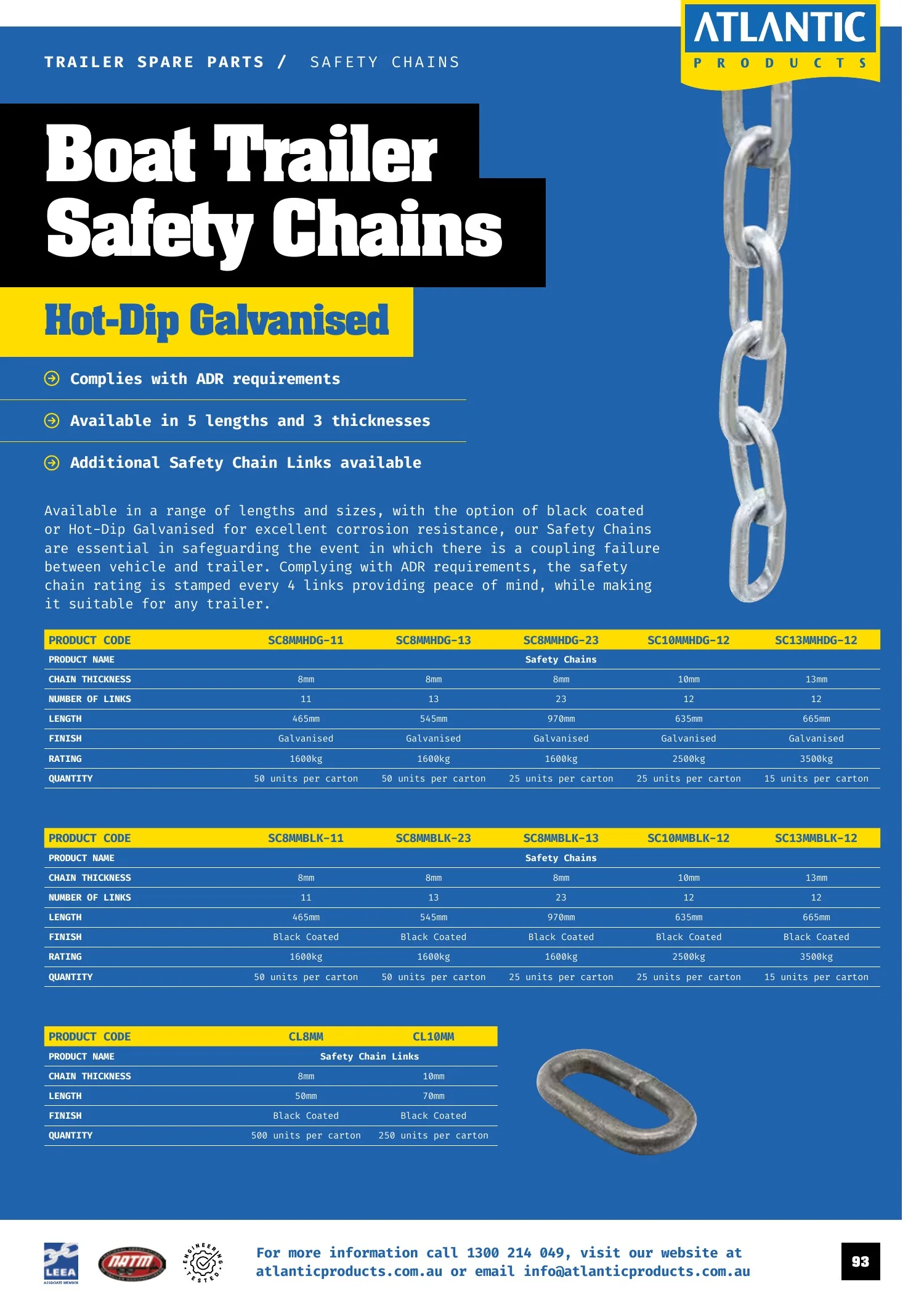 Atlantic Products catalogue, page 93