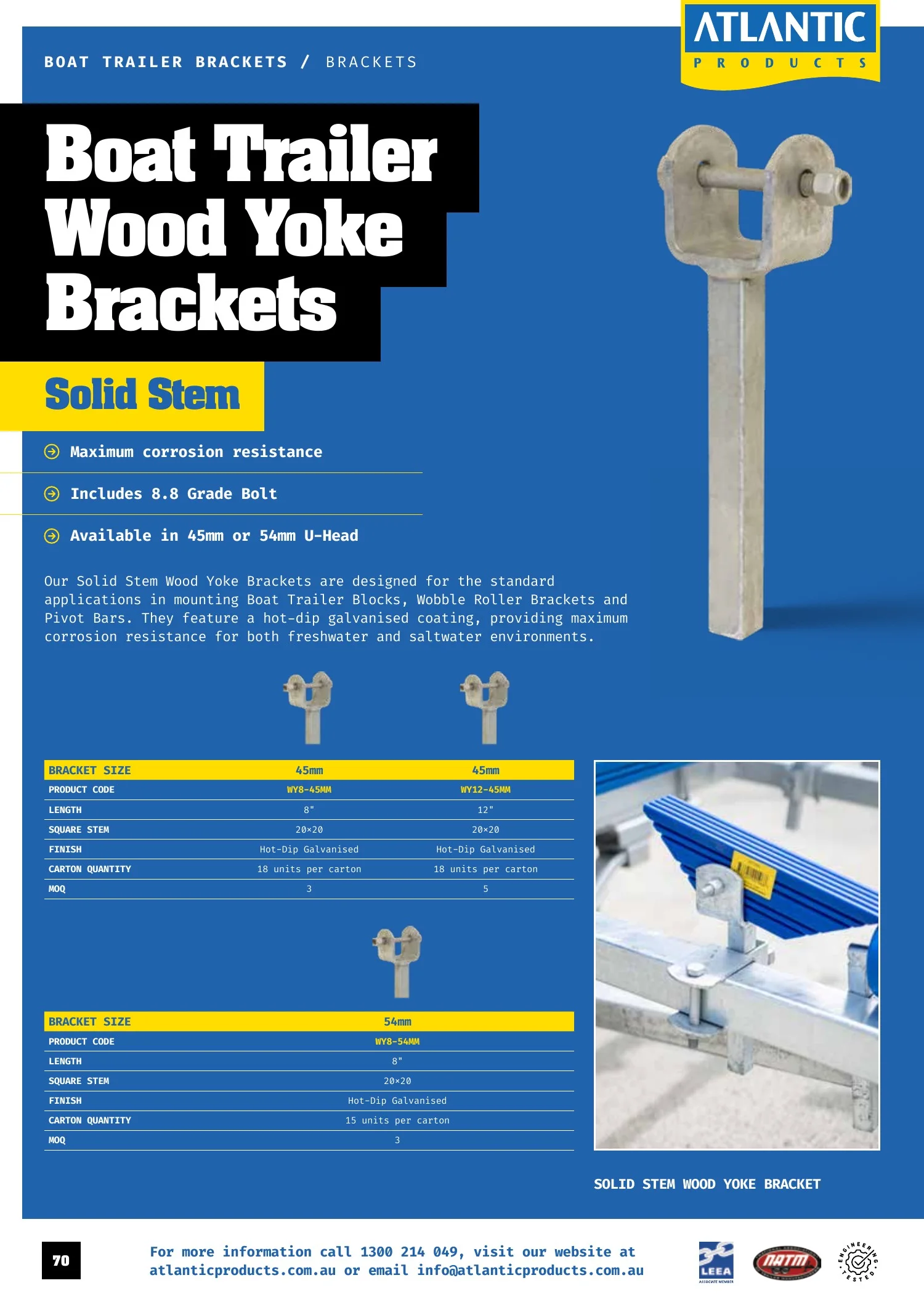Atlantic Products catalogue, page 70