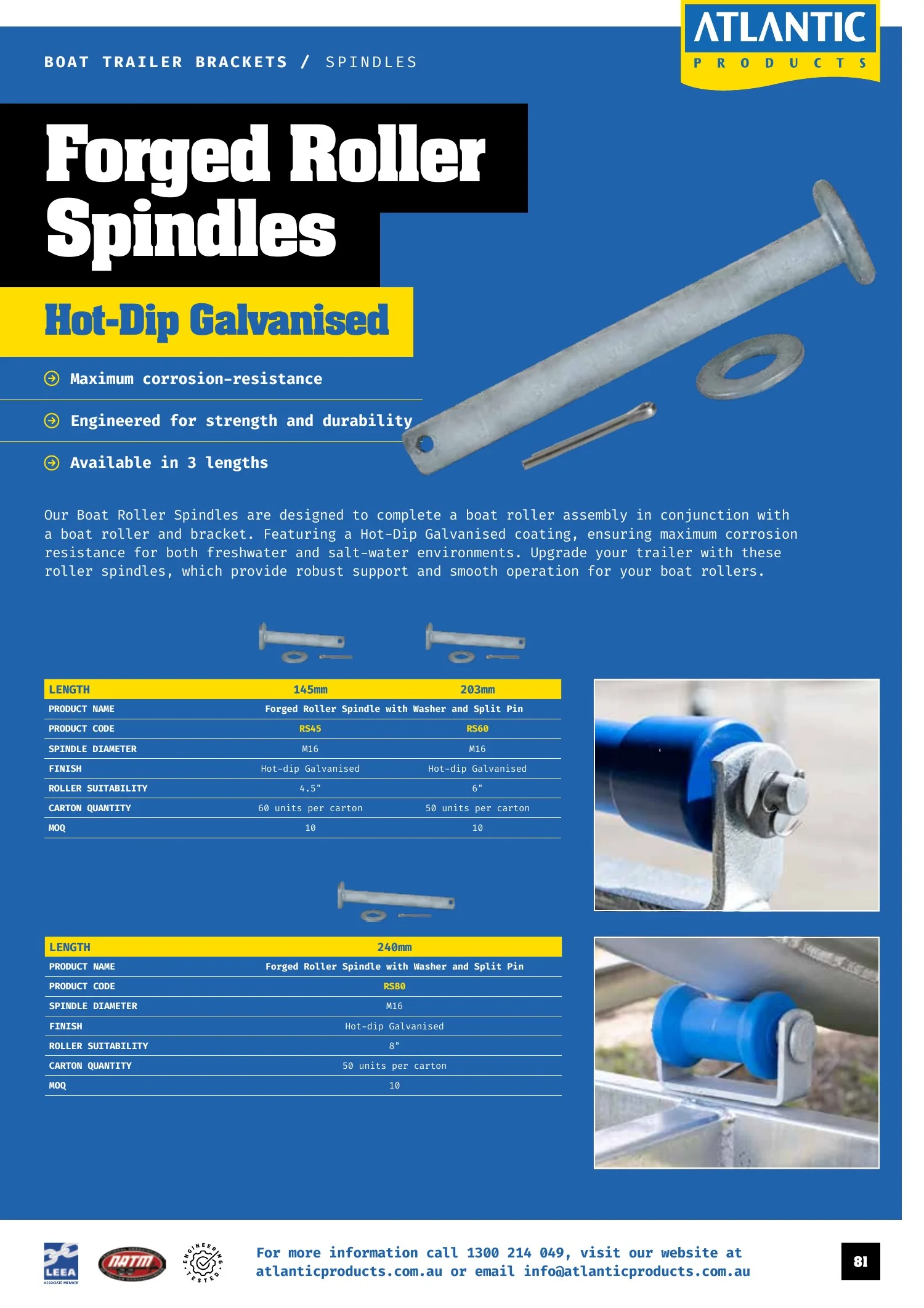 Atlantic Products catalogue, page 81