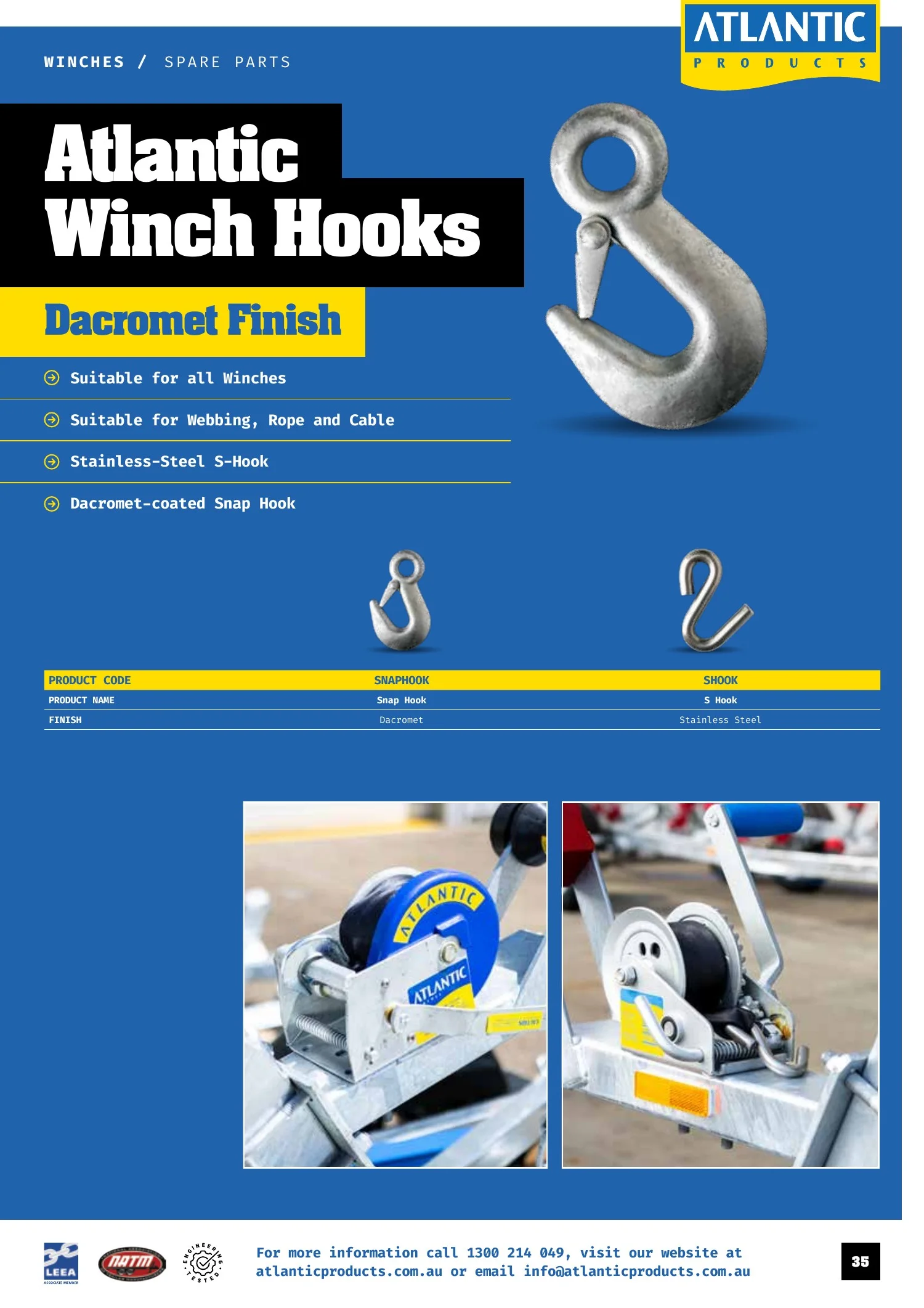 Atlantic Products catalogue, page 35